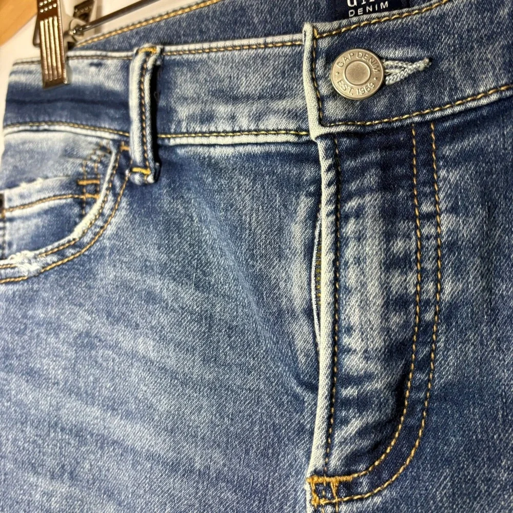 Gap Kids Boys 12 Regular Stretch‎ Slim Jeans Medium Wash Adjustable Waist Denim